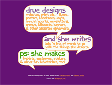 Tablet Screenshot of drue.com